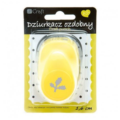 Dziurkacz ozdobny dpCraft 1,6cm Ostrokrzew
